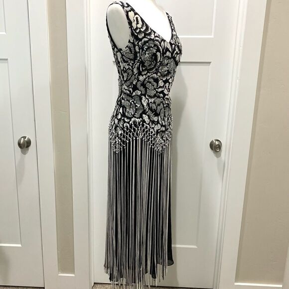 New Vintage Gorgeous Beaded & Sequined Party Dress - Picture 6 of 16